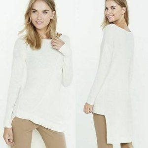 Express Ribbed Asymmetrical Hi-Lo Hem Tunic